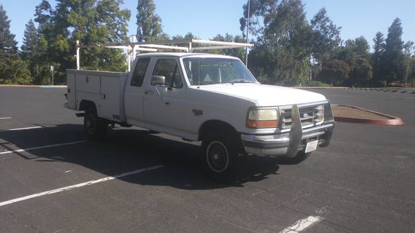 1994 Ford F250 XL 4x4 Diesel Extended Cab with Utility Body for sale in Stockton, CA – photo 2