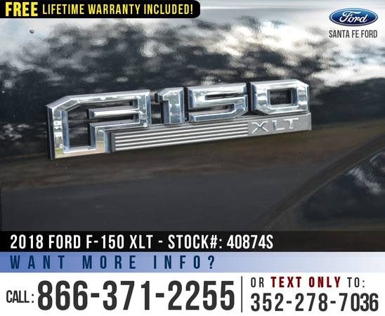 2018 FORD F-150 XLT 4X4 Leather, Backup Camera, F150 4WD for sale in Alachua, FL – photo 10