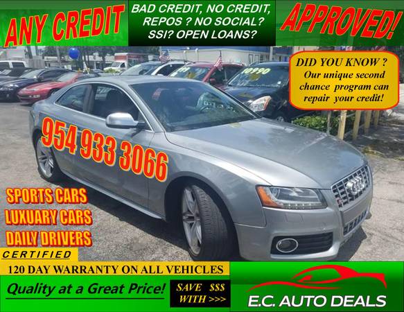 ✅✅ LUX/LOADED 2010 AUDI S5 QUATTRO PREMIUM* 80K MILES**AWD* NAV for sale in Hollywood, FL