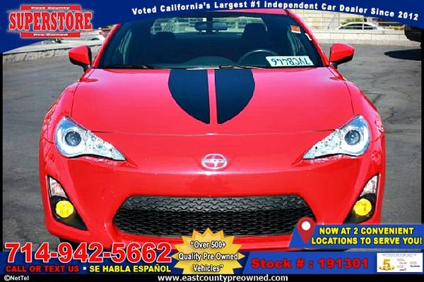 2016 SCION FR-S BASE coupe-EZ FINANCING-LOW DOWN! for sale in El Cajon, CA – photo 7