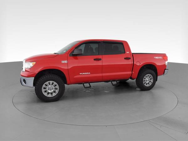 2012 Toyota Tundra CrewMax Pickup 4D 5 1/2 ft pickup Red - FINANCE -... for sale in Hobart, IL – photo 4