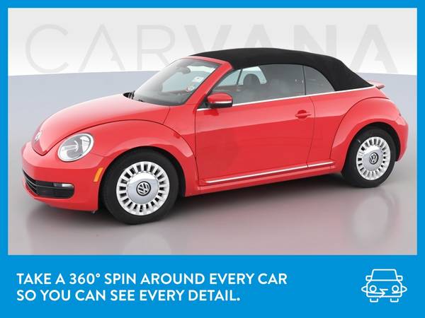 2015 VW Volkswagen Beetle 1 8T Convertible 2D Convertible Red for sale in Riverdale, IL – photo 3