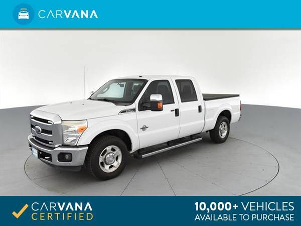 2011 Ford F250 Super Duty Crew Cab XLT Pickup 4D 6 3/4 ft pickup White for sale in North Babylon, NY – photo 6