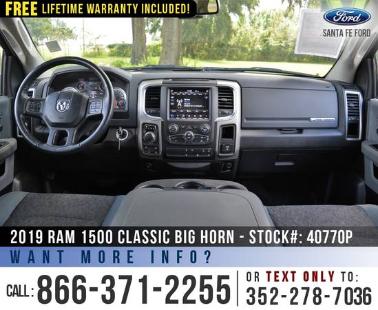 *** 2019 RAM 1500 CLASSIC BIG HORN *** Touchscreen, Bedliner -... for sale in Alachua, FL – photo 15