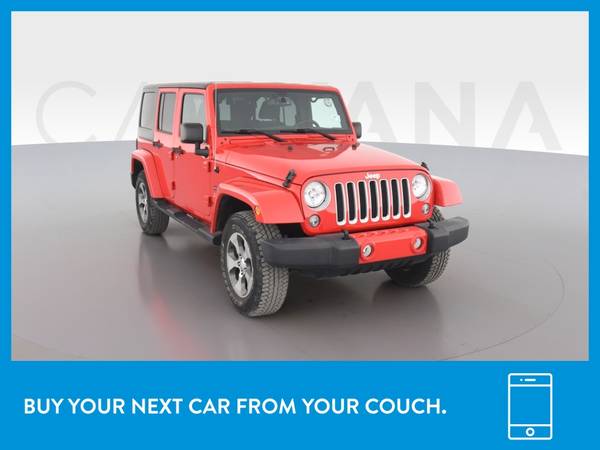 2016 Jeep Wrangler Unlimited Sahara Sport Utility 4D suv Red for sale in Evansville, IN – photo 12