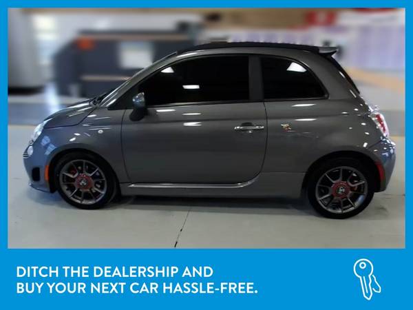 2013 FIAT 500 500c Abarth Cabrio Convertible 2D Convertible Gray for sale in Fort Worth, TX – photo 4