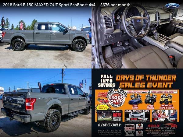 $676/mo - 2017 Ford F-150 LIMITED ECOBOOST 4X4 - LIFETIME WARRANTY!... for sale in Spokane, MT – photo 20