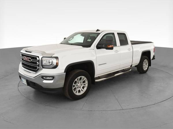 2018 GMC Sierra 1500 Double Cab SLE Pickup 4D 6 1/2 ft pickup White... for sale in Cleveland, OH – photo 3
