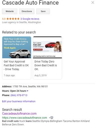 VW Volkswagon Nissan Lexus Zero Down Bad Credit OK Drive Today for sale in Seattle, WA – photo 4