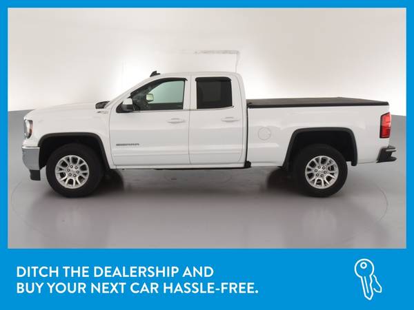 2017 GMC Sierra 1500 Double Cab SLE Pickup 4D 6 1/2 ft pickup White for sale in Washington, District Of Columbia – photo 4