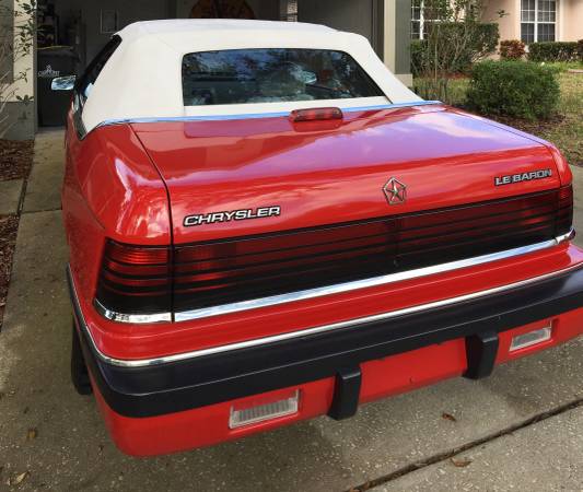 1991 Chrysler LeBaron Convertible 48, 000 ORIGINAL MILES - Excellent ! for sale in Clermont, FL – photo 4
