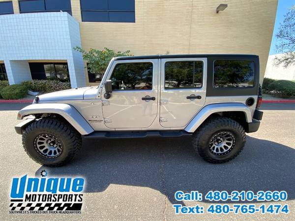 2017 JEEP WRANGLER UNLIMITED SAHARA 4WD 4DR UNIQUE TRUCKS - cars & for sale in Tempe, NM – photo 2