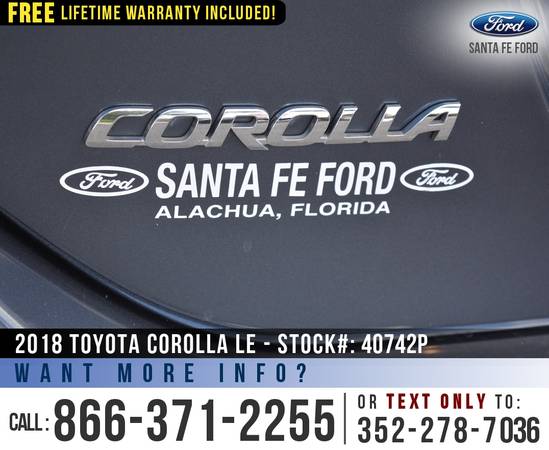2018 Toyota Corolla LE *** Bluetooth, Cruise Control, Camera *** -... for sale in Alachua, AL – photo 22