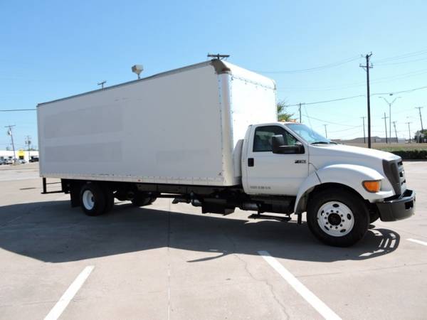 2012 Ford F750 26 FOOT BOX TRUCK W/CUMMINS with 15.14 sm, 80000 psi... for sale in Grand Prairie, TX – photo 9