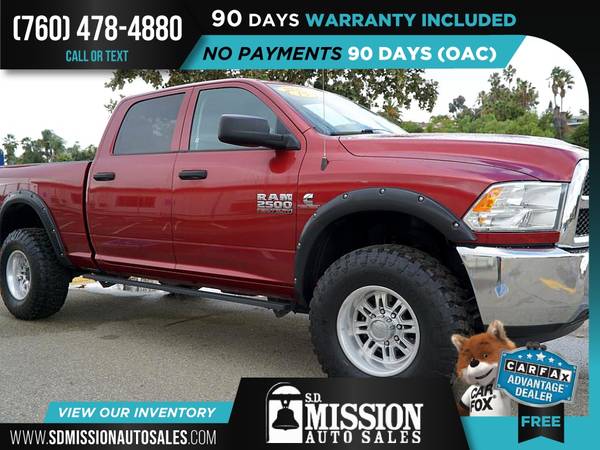 2015 Ram 2500 Tradesman PRICED TO SELL! - cars & trucks - by dealer... for sale in Vista, CA