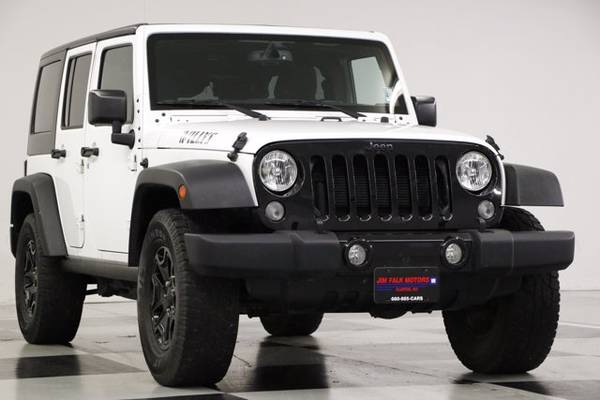 SPORTY White WRANGLER 2015 Jeep Unlimited Willys Wheeler Edition for sale in Clinton, MO – photo 19