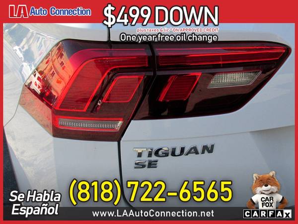 2018 Volkswagen Tiguan SE FOR ONLY 399/mo! - - by for sale in Van Nuys, CA – photo 8