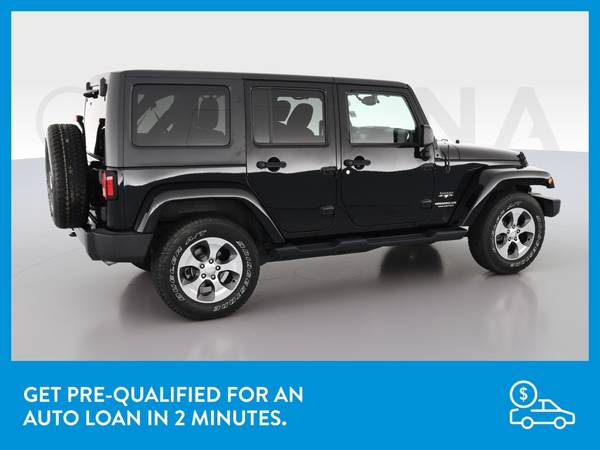 2017 Jeep Wrangler Unlimited Sahara Sport Utility 4D suv Black for sale in Hobart, IL – photo 9