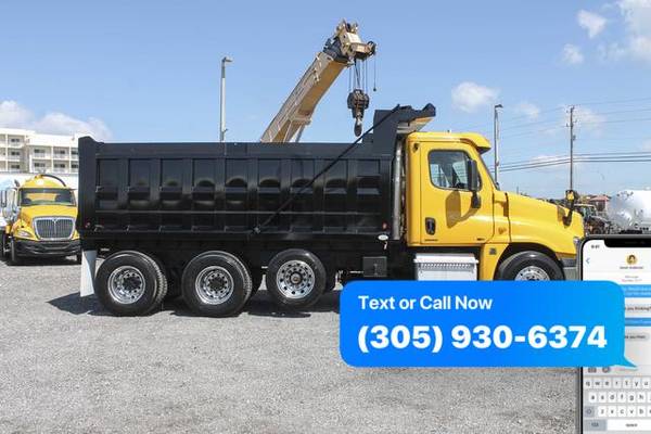2012 Freightliner Cascadia Tri Axle Dump Truck For Sale *WE FINANCE... for sale in Miami, FL – photo 2