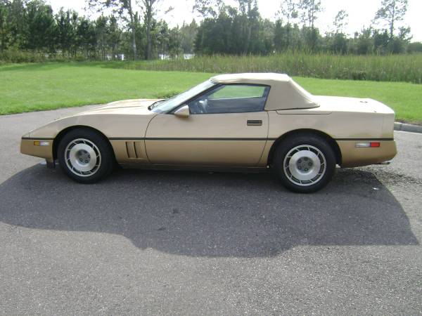 1987 ANTIQUE CORVETTE GOLD CLASSIC CONVERTIBLE, ONLY 39,000 MILES, -... for sale in Odessa, FL – photo 4