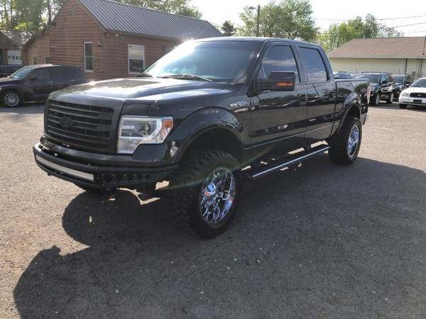 Ford F-150 4x4 Lariat Lifted Crew Cab V8 Pickup Truck Chrome Wheels for sale in Hickory, NC – photo 2