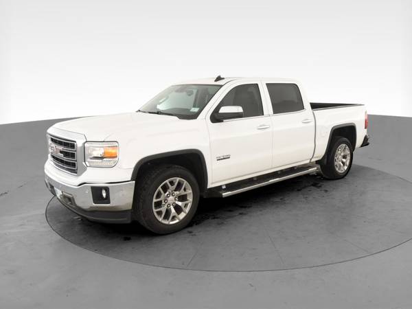 2015 GMC Sierra 1500 Crew Cab SLT Pickup 4D 5 3/4 ft pickup White for sale in Harker Heights, TX – photo 3