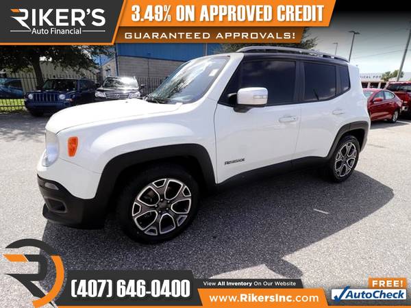 $182/mo - 2016 Jeep Renegade Limited - 100 Approved! - cars & trucks... for sale in Kissimmee, FL – photo 3