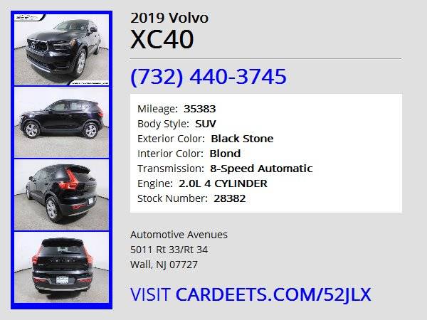 2019 Volvo XC40, Black Stone - - by dealer - vehicle for sale in Wall, NJ – photo 22