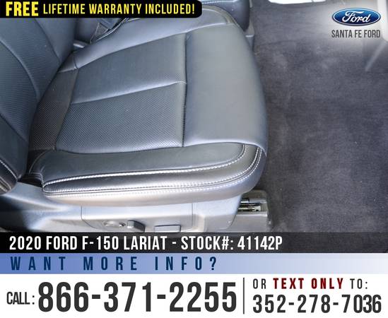 2020 FORD F150 LARIAT 4WD Warranty - Tonneau Cover - SYNC for sale in Alachua, FL – photo 22