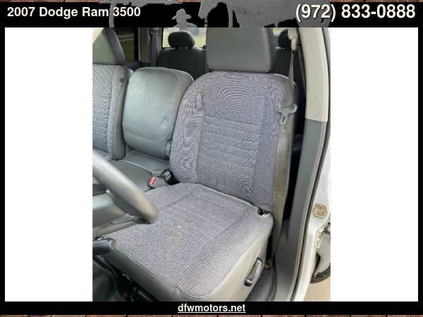 2007 Dodge Ram 3500 2WD Quad Cab SRW ST Diesel - cars & trucks - by... for sale in Lewisville, TX – photo 20
