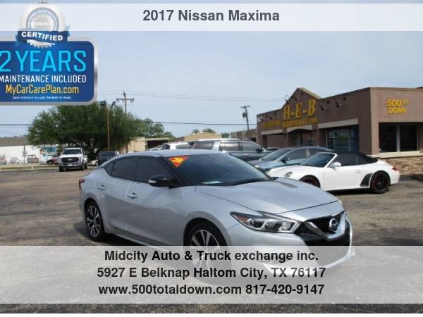 2017 Nissan Maxima SV 3 5L Ltd Avail 500totaldown com for sale in Haltom City, TX – photo 8