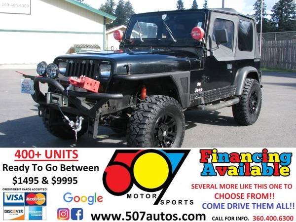 1990 Jeep Wrangler 2dr Base - cars & trucks - by dealer - vehicle... for sale in Roy, WA – photo 2