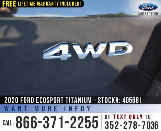 2020 FORD ECOSPORT TITANIUM SAVE Over 8, 000 off MSRP! for sale in Alachua, FL – photo 22