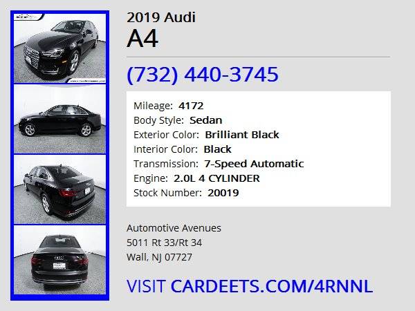 2019 Audi A4, Brilliant Black for sale in Wall, NJ – photo 22