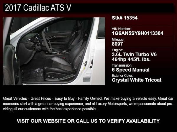 *15354- 2017 Cadillac ATS-V Clean CARFAX w/Navigation AWESOME 17 atsv for sale in Phoenix, AZ – photo 2