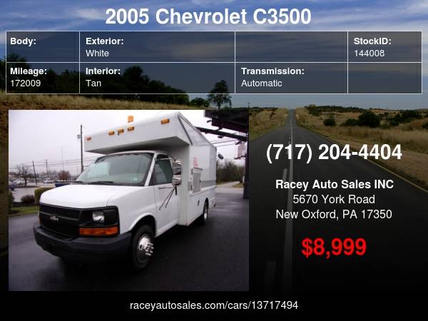2005 Chevrolet C3500 Box Truck - cars & trucks - by dealer - vehicle... for sale in New Oxford, PA – photo 24