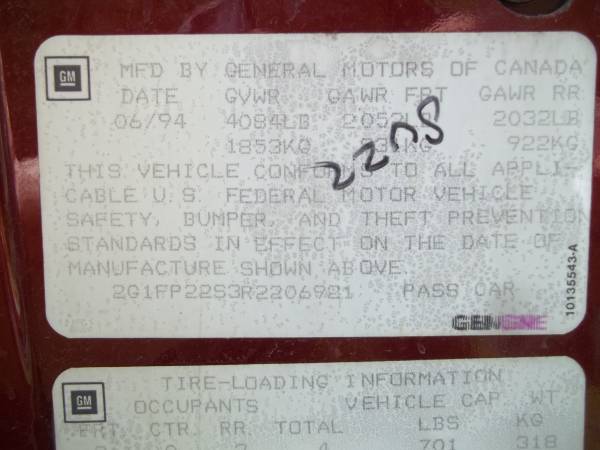 1994 Chevrolet Camaro Base 78k for sale in Kingsley, PA – photo 20