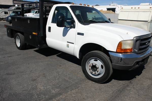 1999 Ford F-450, 7 3 Diesel Power stroke Flat Bed work truck - cars for sale in Las Vegas, UT – photo 4