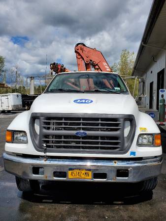 2001 F650 Rack Truck w/Ferrari 712AT Knuckle Boom and 1600 lb for sale in Gansevoort, NY – photo 4