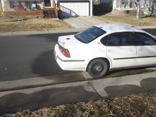 2003 chevy impala 175,000 miles good running car chevy impala white for sale in Broomfield, CO – photo 2