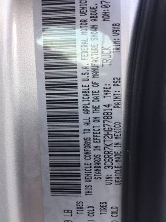 2017 RAM 1500 TRADESMAN EXPRESS CREW CAB 4 DOOR 4X4 W ONLY 60K... for sale in Wilmington, NC – photo 6
