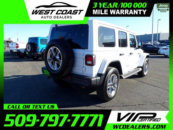 516/mo - 2020 Jeep Wrangler Unlimited Sahara - - by for sale in Moses Lake, WA – photo 8