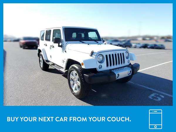 2017 Jeep Wrangler Unlimited Sahara Sport Utility 4D suv White for sale in Akron, OH – photo 12