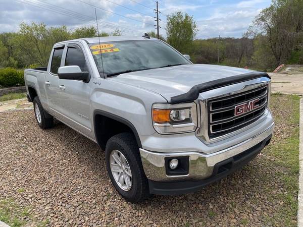 2015 GMC Sierra 1500 SLE 4x4 4dr Double Cab 6 5 ft SB pickup SILVER for sale in Springdale, AR – photo 3