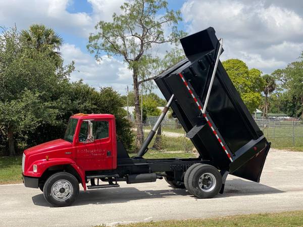 1997 Freightliner FL-80 Dump Truck 5 9 Cummins Red - cars & for sale in West Palm Beach, FL – photo 6
