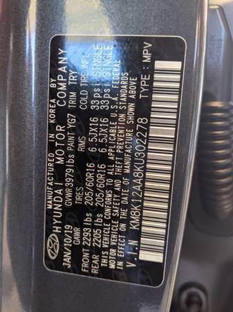 2019 Hyundai Kona SE SKU: KU302278 SUV - - by dealer for sale in North Phoenix, AZ – photo 24