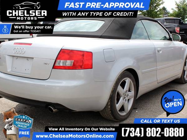 74/mo - 2003 Audi A4 A 4 A-4 3 0 Cabriolet FrontTrak - Easy for sale in Chelsea, MI – photo 6
