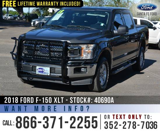 *** 2018 Ford F150 XLT 4WD *** SYNC - Brush Guard - Camera - cars &... for sale in Alachua, FL – photo 3