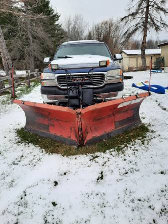 2001 gmc with 9'2boss plow - cars & trucks - by owner - vehicle... for sale in Washburn, WI – photo 2