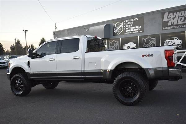 2017 FORD F350 LARIAT SUPER DUTY DUALLY 4X4 LIFTED DIESEL 37K LOADED... for sale in Gresham, OR – photo 3